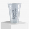 Personalised 450 ml plastic cup with 'Rbabarrab' logo