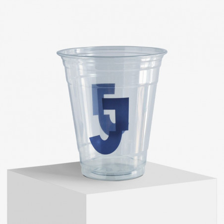 Custom 350 ml plastic cup in 6-colour print