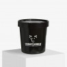 Personalised takeaway food cup with lid with 'Gourmetfleisch' logo and design