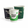 Large selecion of custom printed biodegradable FSC-certified double wall paper cups