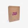 8L paper bag in kraft with your logo