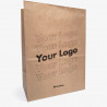 24L kraft paperbag without handle with logo
