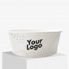 44 oz white paper bowl with your logo