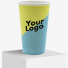 450 ml biodegradable single-wall paper cup with digital print